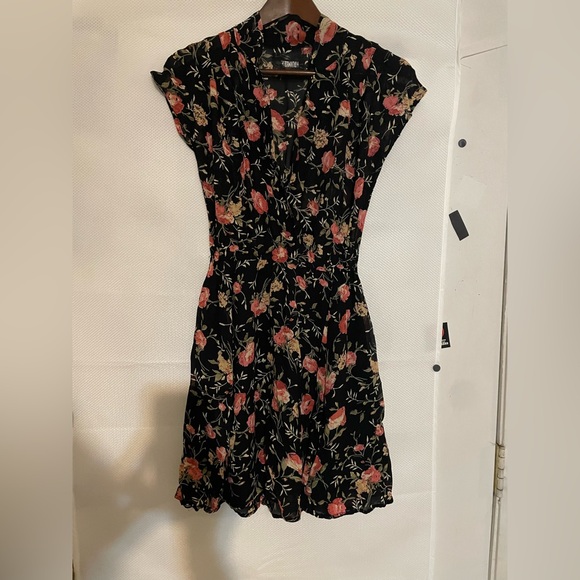 Reformation Black Floral Midi Dress - Picture 8 of 9